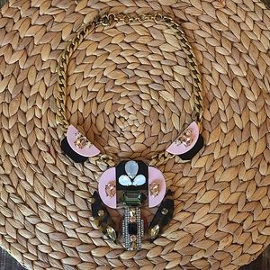 J.crew Acrylic Necklace, Pink & Tortoiseshell